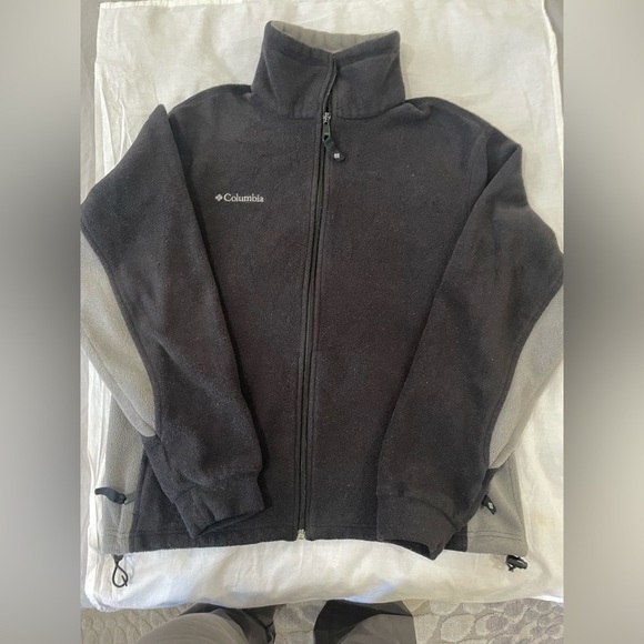 Columbia Fleece Color Block Sweatshirt Zip Front M - Picture 3 of 8